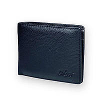 Чоловічий гаманець Moro з затискачем натуральна шкіра 2 відділення для купюр розмір: 11 5*9*3 см чорний