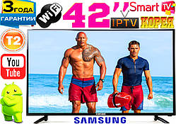 ТОП телевізори Samsung SmartTV 42" 4K 3840x2160! LED, IPTV, T2,WIFI,USB, Корея