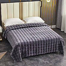 Покривало Vip Шиншила - Кролик Kvadrat 200*230 - сірий