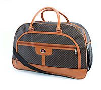 Дорожня сумка-саквояж з гранітолю 1 відділ 2 фронтальні кишені з"ємний ремінь розмір: 54*33*20 см принт 5