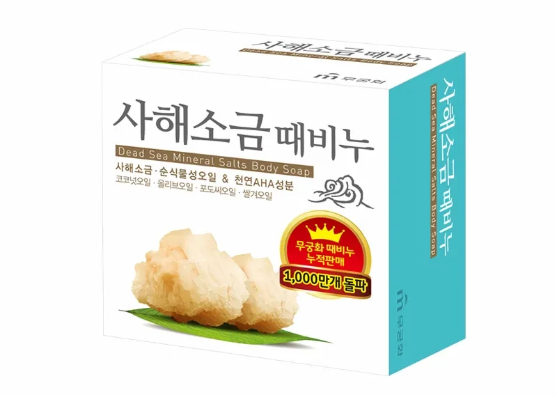 Mukunghwa Exfoliating Body Soap відлущувальне мило із сіллю мертвого моря й AHA-кислотами 100 г