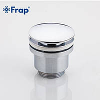 Латунный донный клапан кликклак для умывальника Frap F62 с хромированным покрытием
