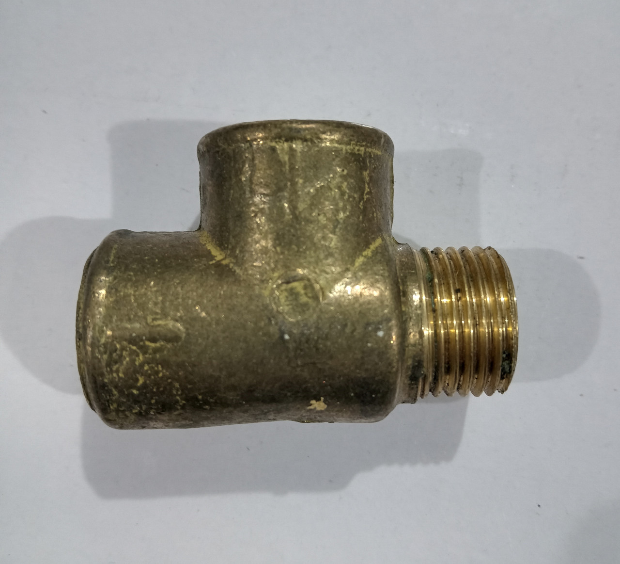 Тройник Латунь 1/2в -1/2в -1/2н (15), фото 1