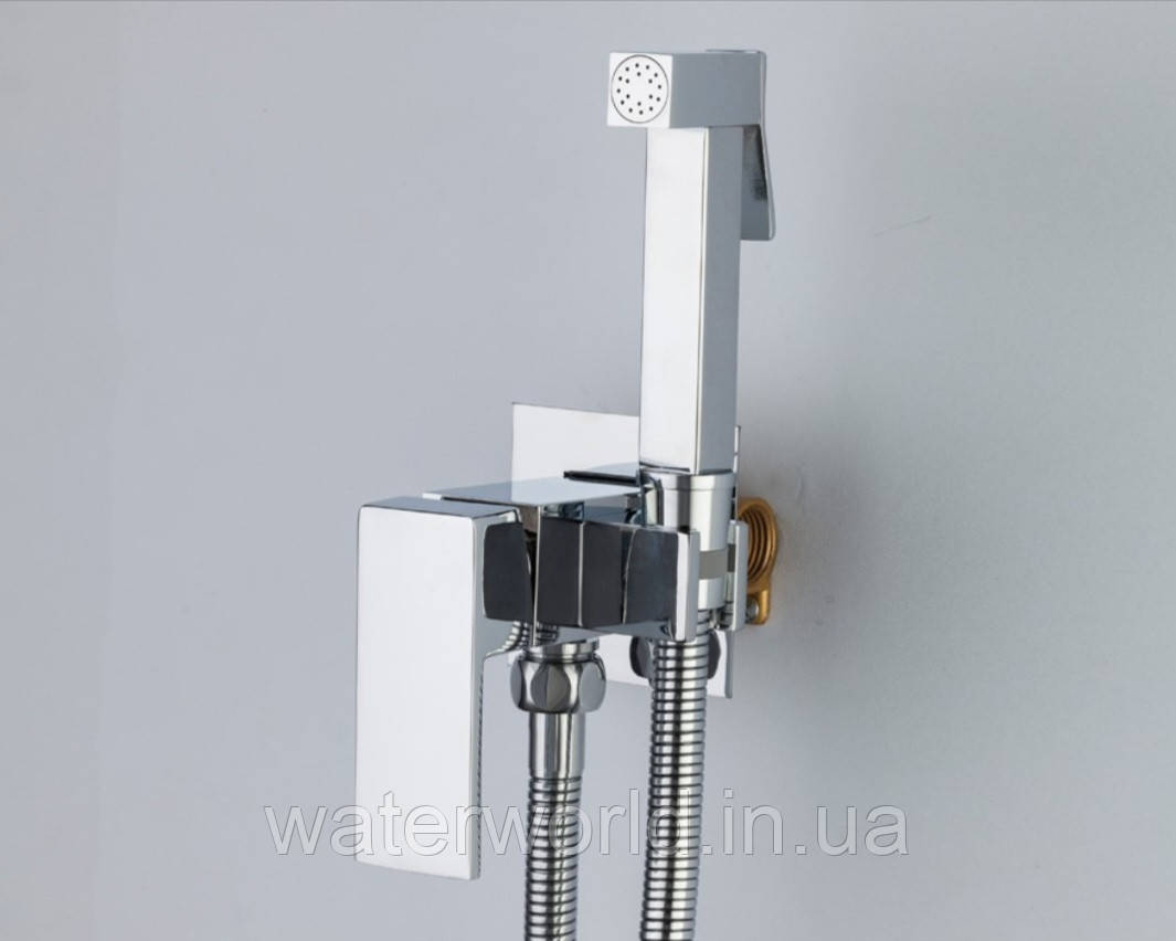 Гігієнічний душ із змішувачем прихованого монтажу Hansberg AURA SL-01-K з комплектом