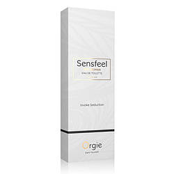 Туалетна вода жіноча SENSFEEL + афродизіак, 10 мл ефективна феромон-технологія Orgie