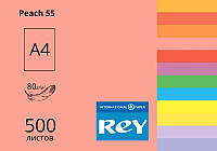 Бумага цветная ксероксная A4 80гр/м2 500л REY Adagio инт Peach 55 персик