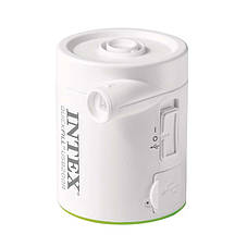 Електричний насос для надування Intex 66637 аккумуляторний (200 л/хв) від USB 5V + Powerbank 2000 mAh, фото 3