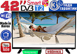 NEW 2024 телевізори Samsung SmartTV 42" 4K 3840x2160! LED, IPTV, T2,WIFI,USB, Корея