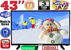 ХІТ! телевізори Samsung SmartTV 43" 4K 3840x2160! LED, IPTV, T2,WIFI,USB, Корея