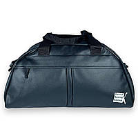 Спортивна сумка, одне відділення, фронтальна кишеня на замку, знімний ремінь, розмір 46*23*19 см, чорна принт