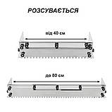 Розсувна гребінка-конструктор Optimus-PRO 10 (80) для укладання плитки на підлогу і стіни., фото 5
