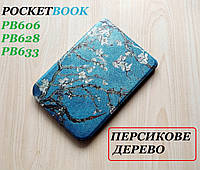 Женский чехол на PocketBook 628 Touch Lux 5 (PB 606 / PB 633) футляр покетбук тач люкс 5 с рисунком