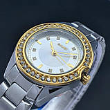 Жіночий класичний наручний стрілочний годинник зі сталевим браслетом Skmei 1534 GDSI, фото 2