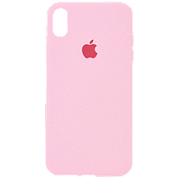 Чехол для IPhone X/XS Silicone Case (Розовый)