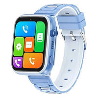 Детские смарт часы-телефон Smart Baby Watch XO H130 4G GPS WiFi Голубые