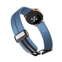 Ремінець силіконовий для годинника Magic Lock 20 мм блакитний, фото 3