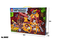 Конструктор Minecraft Майнкрафт Адське підземелля 760 деталей Дитячий конструктор Лего майнкрафт будівництво