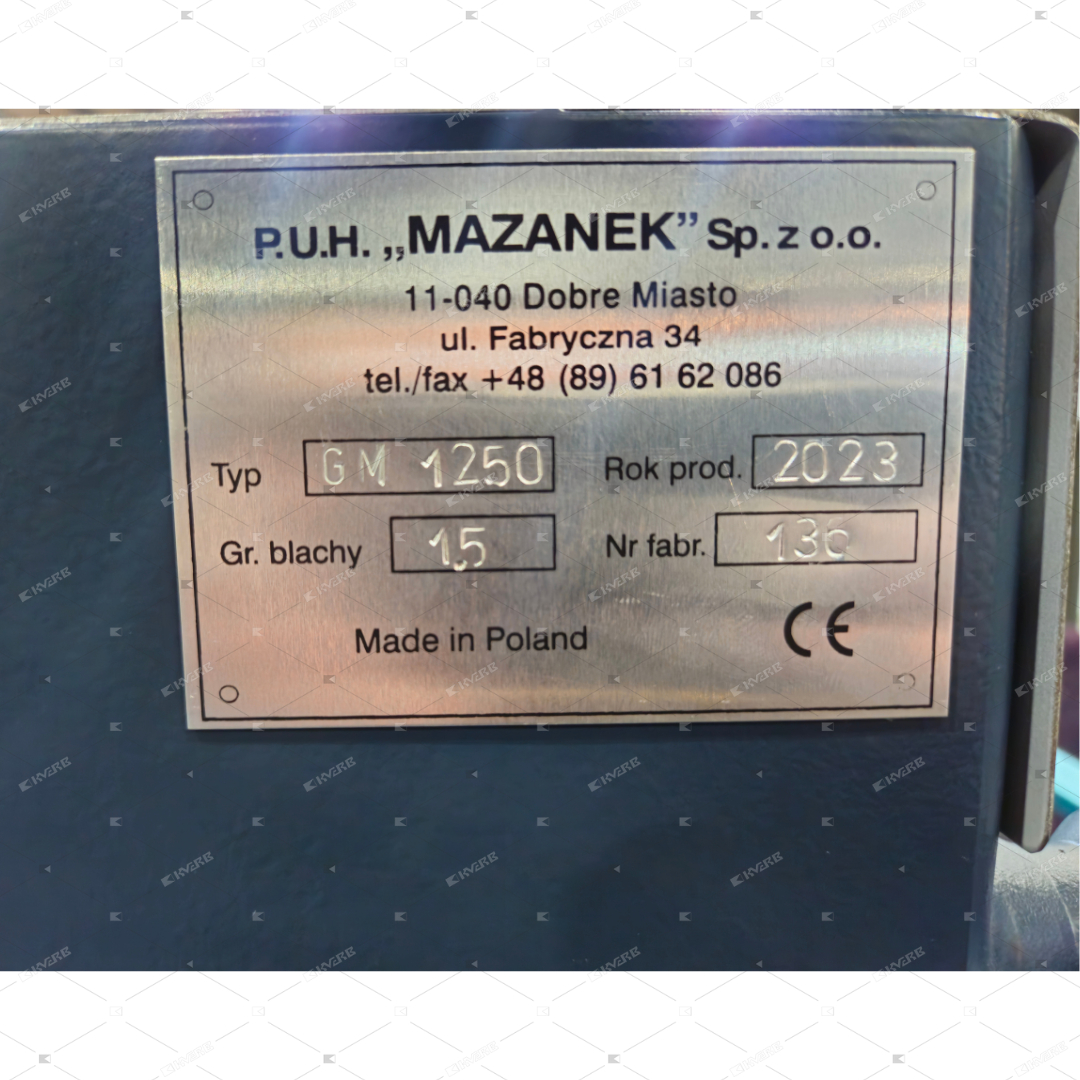 Электромеханическая гильотина Mazanek GM - 1250 - фото 8 - id-p115852743
