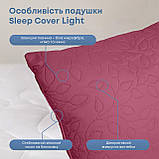 Подушка "SLEEPCOVER LIGHT" 50*70 см (650г) (microfiber) Бордовий, фото 8