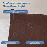 Подушка "SLEEPCOVER LIGHT" 50*70 см (650г) (microfiber) Коричневий, фото 8