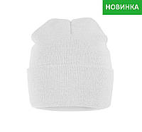 Біла шапка двошарова, 100% акрил, щільність 80 г/м2, TM Floyd, Nord. В наявності є інші кольори