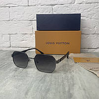 Солнцезащитные очки женские Louis Vuitton C 249 черный градиент в комплекте с футляром