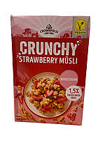 Кранчі (хрусткі мюслі) Crunchy Crownfield з полуницею 350 г