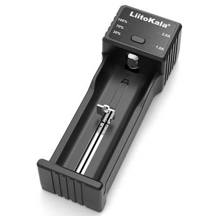 Зарядний пристрій LiitoKala Lii-100C, 1x18650, 26650, 18350, 14500, AA, AAA, фото 1
