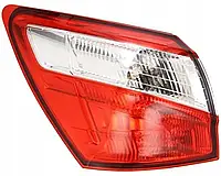 Фонарь (стоп) левый Nissan Qashqai 10-14 (TYC) наружный 26555BR00A