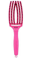Щетка для укладки Olivia Garden Finger Brush Combo Boar&Nylon ThinkPink 2023 Neon Pink original