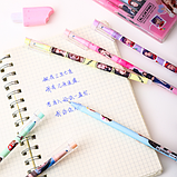Набір ручок пиши-стирай Blackpink Блек Пінк кейс 844op 12 штук у наборі синій колір (АА), фото 5