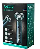 Електробритва акумуляторна для бороди VGR V-310, фото 6