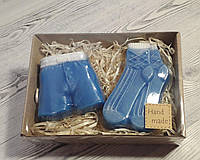 Подарочный набор сувенирного мыла Носки и трусы Мыло ручной работы