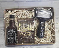 Подарочный набор сувенирного мыла Виски, бритва и баксы2 Мыло ручной работы