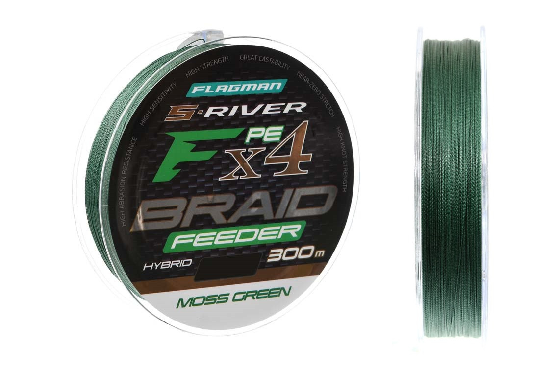 Шнур Flagman S-River PE Braid Hybrid F4 Feeder 300м 0,14мм