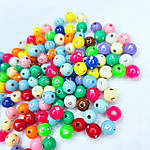 Намистини акрилові зі стразами 6 мм МІХ (10 шт), фото 2