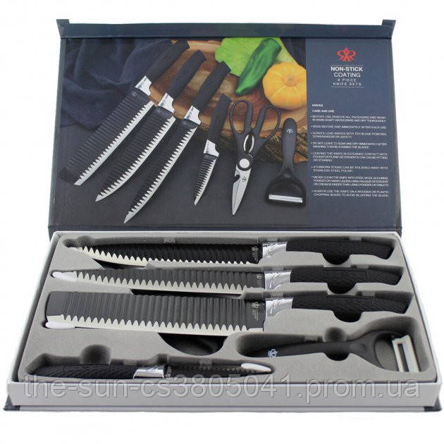 Набор ножей для кухни 6 предметов Genuine King-B0011 , кухонный набор 6 предметов - фото 1 - id-p2116567397