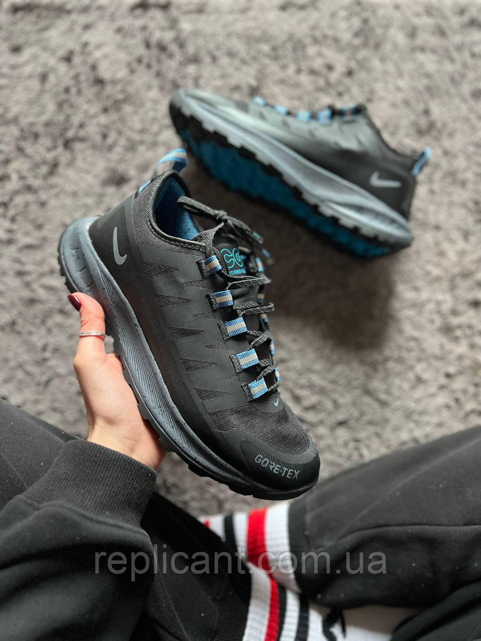 Мужские кроссовки Nike CG AIR NASU GORE-TEX Black/blue чоловічі кросівки