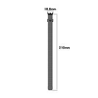 Ремінець для фітнес браслета Xiaomi Mi Band 8,9,10 міланська петля сріблястий, фото 5