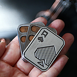 Магнітний слайдер-антистрес BLACK JACK іграшка з металу сріблястий фіджет, фото 2