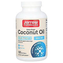 Кокосова олія Jarrow Formulas "Coconut Oil" холодного пресування, 1000 мг (120 гелевих капсул)