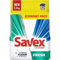 Пральний порошок Savex Premium Fresh 5.4 кг (3800024047954), фото 1