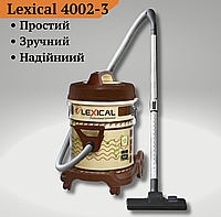 Строительный, мощный пылесос Lexical LVC-4002-3 для сухой уборки с контейнером и фильтром