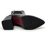 Черевики чорні жіночі шкіряні на підборах байка демісезон із замком збоку Nivelle 5610-8057рант-8062м розмір 36, фото 9