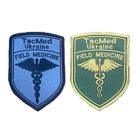 Шеврон тактическая медицина "tacmed field medicine" вышивка Полевой и парадный Шевроны на липучке (вш-632)