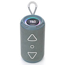 Bluetooth-колонка TG656 з RGB підсвічуванням, speakerphone, радіо, grey