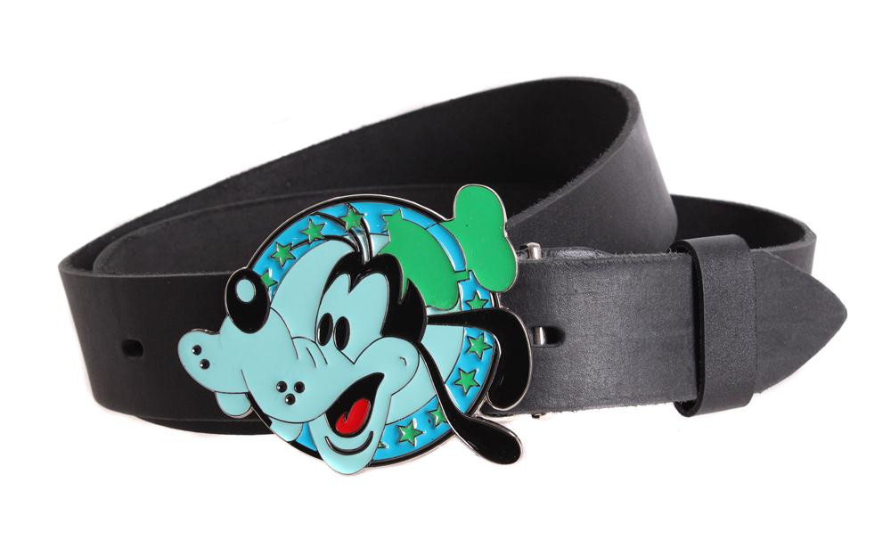 Чоловічий ремінь з натуральної шкіри під джинси blx90264 чорний, фото 1