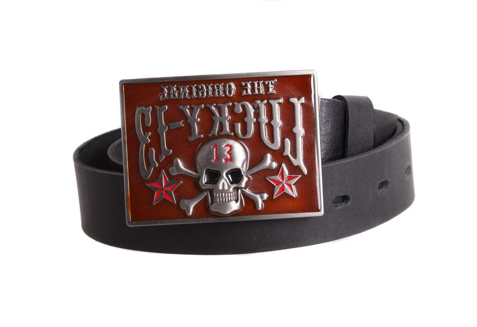 Чоловічий ремінь з натуральної шкіри під джинси blx90265 чорний, фото 1