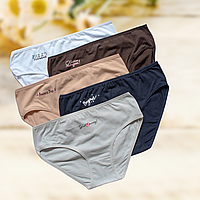 Набір трусів жіночих бавовна батальні Упаковка 5 шт Розміри 2XL 3XL 4XL