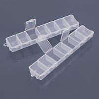 Контейнер для намистин 2 шт 15,5х3,3х1,8 мм пластик